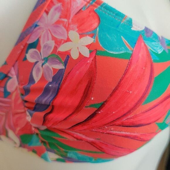 Xhilaration tropical floral bikini set sz S - Picture 12 of 12